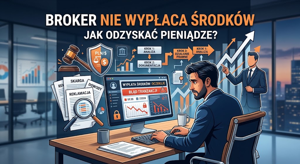 Broker nie wypłaca środków – jak odzyskać pieniądze?
