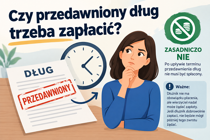 Czy przedawniony dług trzeba zapłacić?